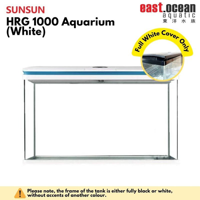 SUNSUN HRG-1000 Aquarium (100cm) - Tank Only  (Black / White)