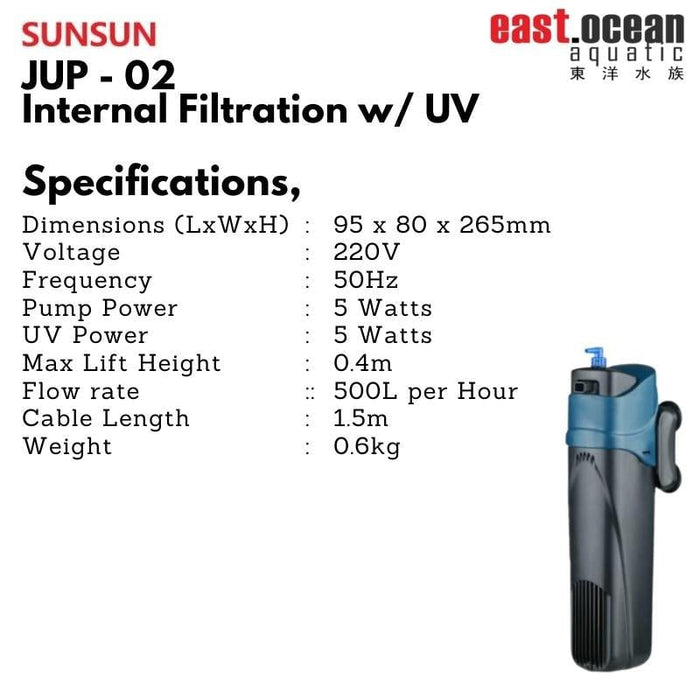 SUNSUN JUP-02 (Internal Filter w/ UV)