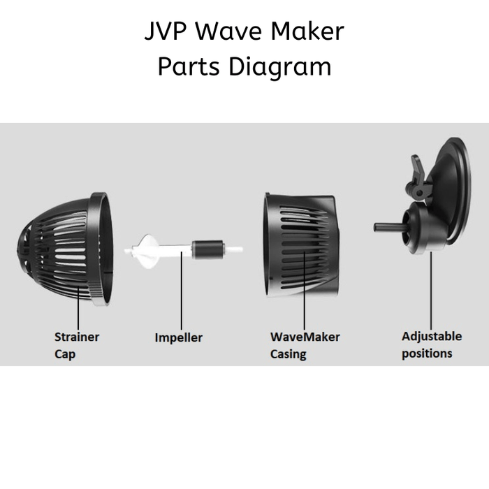 Sunsun JVP-201AB Pompe Brassage Wavemaker Support magnétique 6000