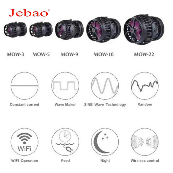 JEBAO WaveMaker - (MOW3, MOW5, MOW9, MOW16, MOW22) Wifi
