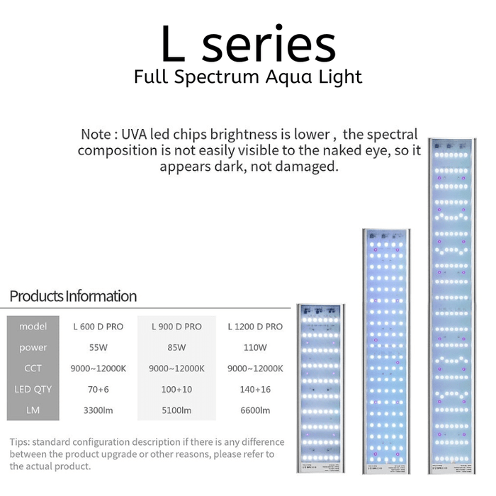 Week Aqua L - Series Pro LED Light (60cm - 120cm)