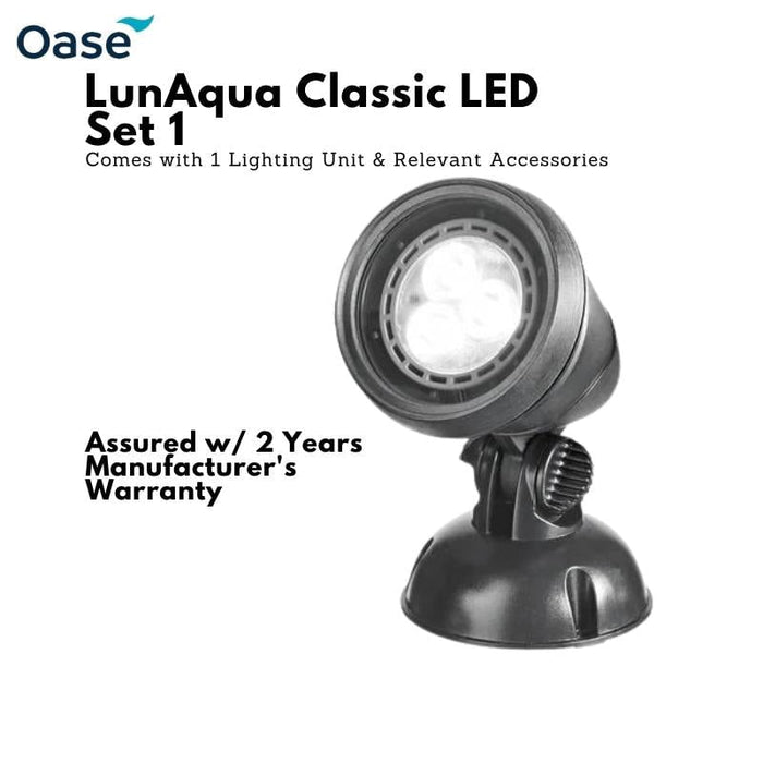 3) 1 Aquatic LED LunAqua / Classic OASE (Set East — Ocean spotlight