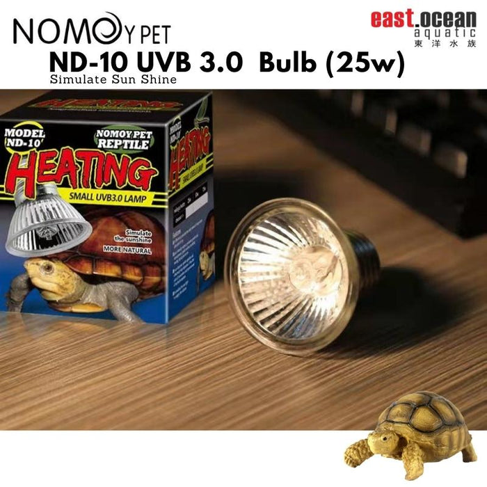 NOMOYPET ND-10 UVB 3.0  Bulb (25w) - Simulate Sun Shine
