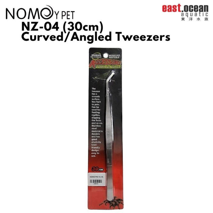 NOMOYPET NZ-04 Curved/Angled Tweezers (30cm)