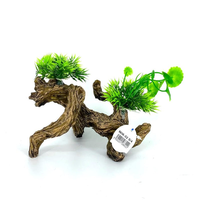 Zhen De Decoration - Wood w/ Plants - NIK02