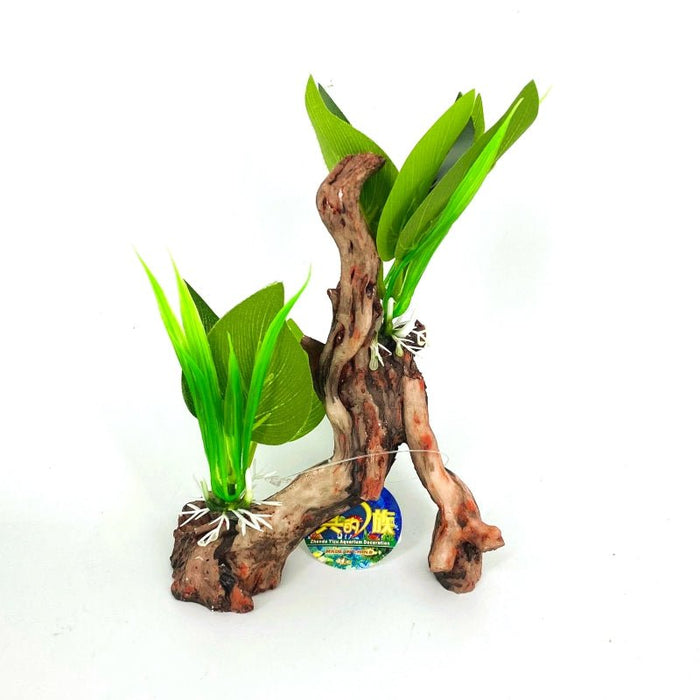 Zhen De Decoration - Wood w/ Plants - NIK-04A
