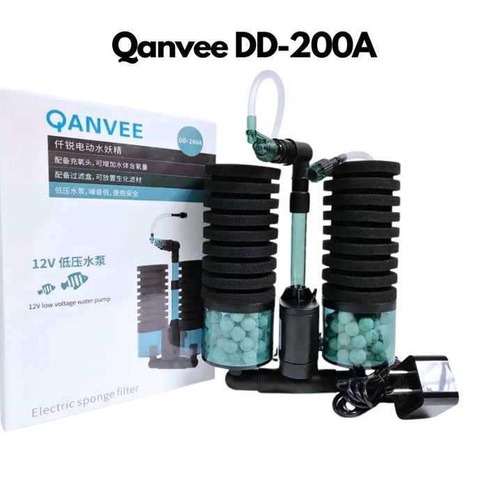 QANVEE Bio Sponge Filter w/ Pump (DD100A /DD200A)
