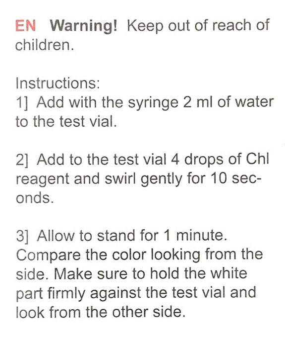 SALIFERT Chlorine Test kit (Chloramine/ Chl)