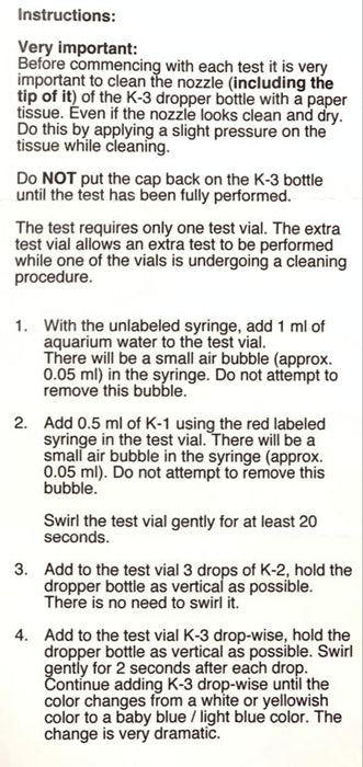 SALIFERT Potassium Test kit for saltwater / freshwater (K)