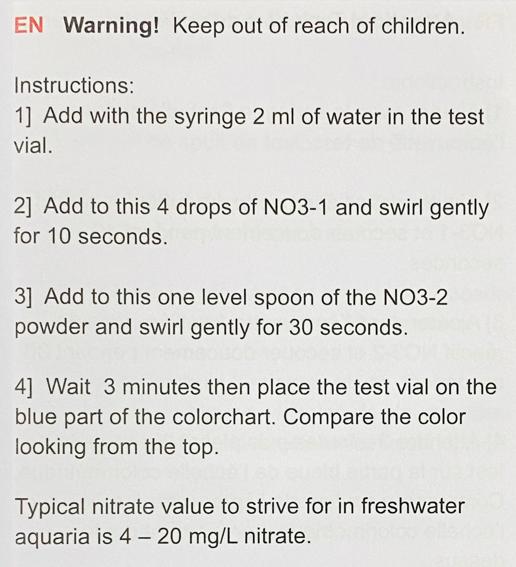 SALIFERT Nitrate Test for freshwater (NO3)