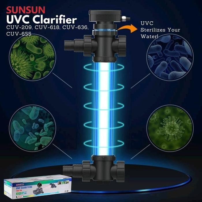 SUNSUN CUV UVC Clarifier (Aquarium, Pond, Aquaculture)