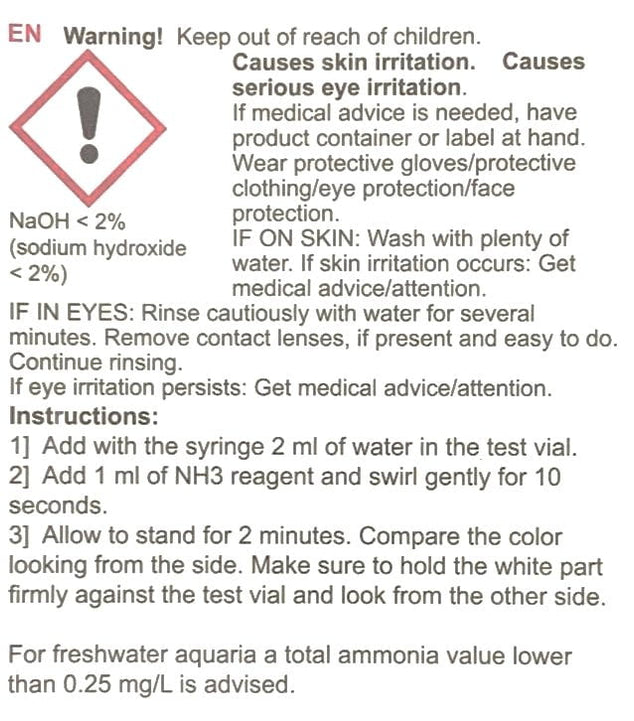 SALIFERT Ammonia Test kit for freshwater (NH4) — East Ocean Aquatic