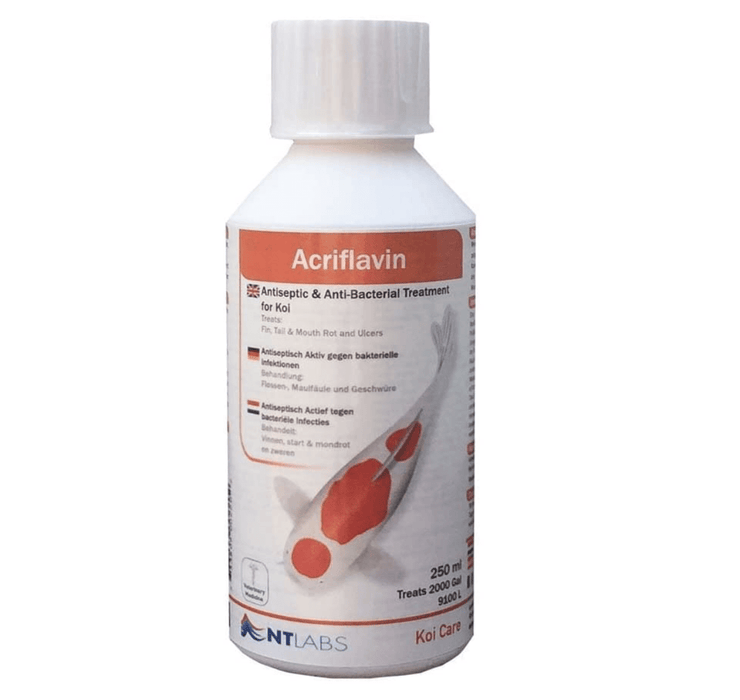 NT LABS Koi Care Acriflavin 500ml /1000ml (treat rots and ulcers)