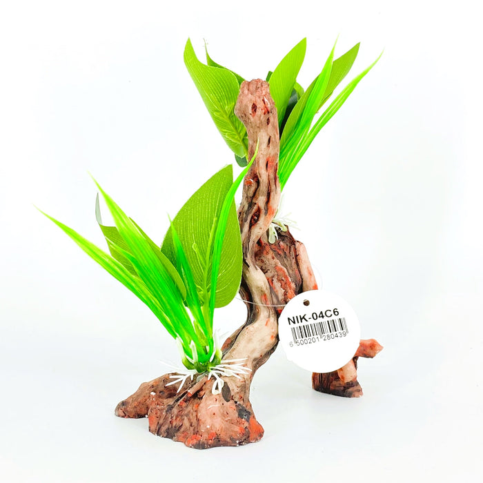 Zhen De Decoration - Wood w/ Plants - NIK-04C