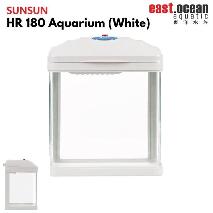 SUNSUN HR-180 Aquarium (18.3cm) - Tank Only (Black / White)