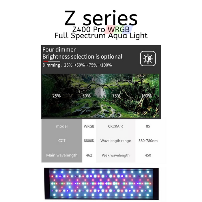 Week Aqua Z400D WRGB led Light