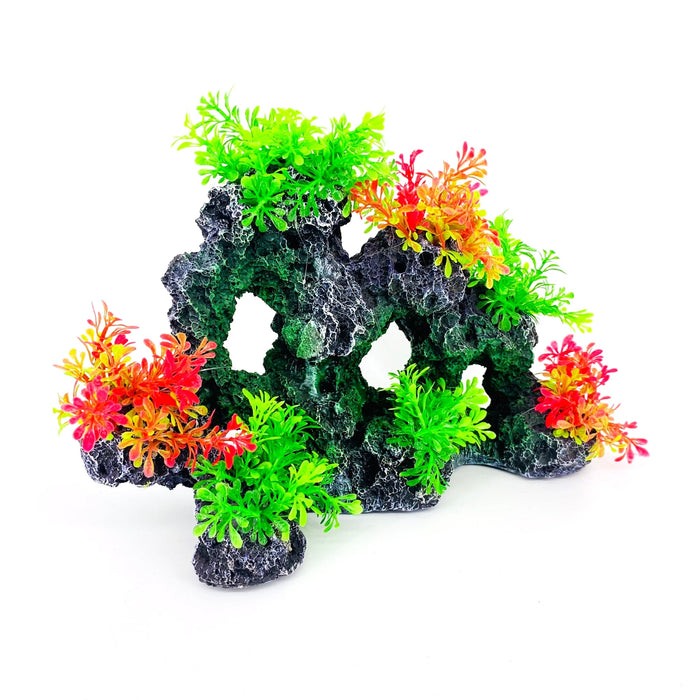 Zhen De Decoration - Rock Formation w/ Plants - 186LRG