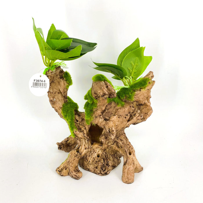 Zhen De Decoration - Wood w/ Plants - F3074-6