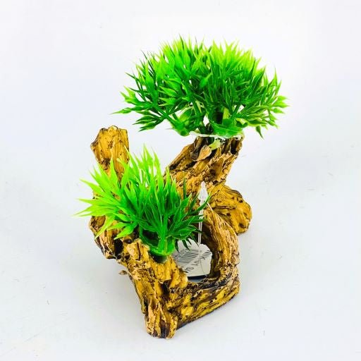 Zhen De Decoration - Wood w/ Plants - NIK01
