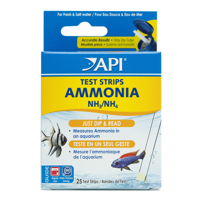 API Ammonia Test Strips - 25 tests