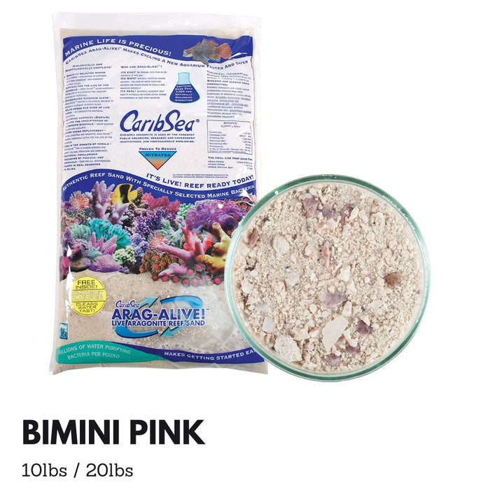 Caribsea Aragalive Bimini Pink (10/20lbs)