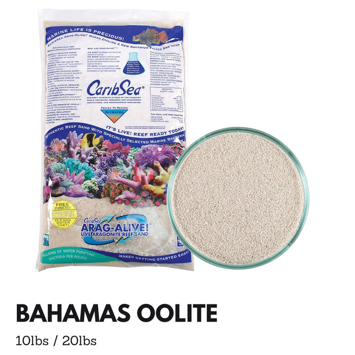 Caribsea Aragalive Bahamas Oolite (10/20lbs)
