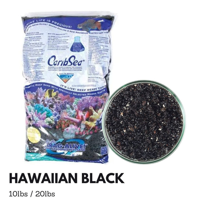Caribsea Aragalive Hawaiian Black (10/20lbs)