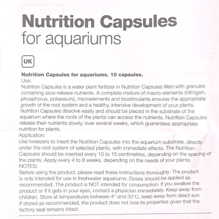 Tropica Nutrition Capsules (plant root supplements)